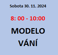 Talentovky nanečisto - MODELOVÁNÍ sobota 8:00 - 10:00; program je ZDARMA; NIC NEPLAŤTE